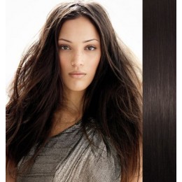 43cm Clip In Haar Remy 100% Menschenhaar europäischen Typs - natur schwarz